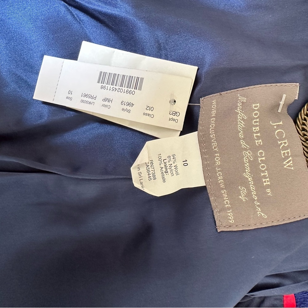 J. Crew Royal Blue Trench Coat - Picture 7 of 7